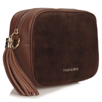Leather handbag Toscanio G88 brown