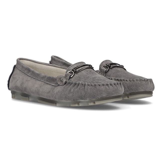 Leather loafers Filippo DP1202/21 GR gray