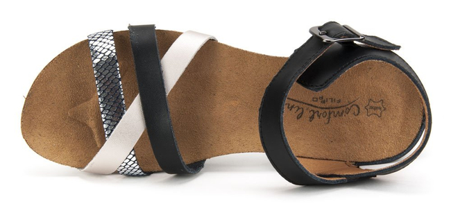 Sandals Filippo DS245/18 BK SL Black Silver