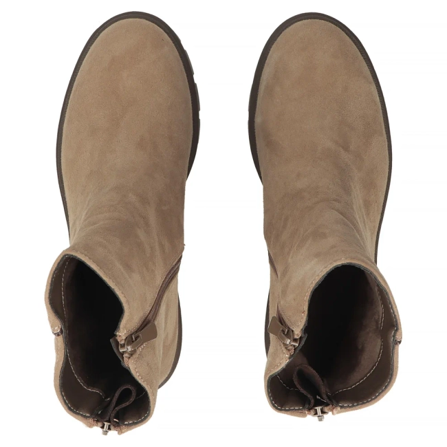 Leather ankle boots Filippo DBT8313/26 TP taupe