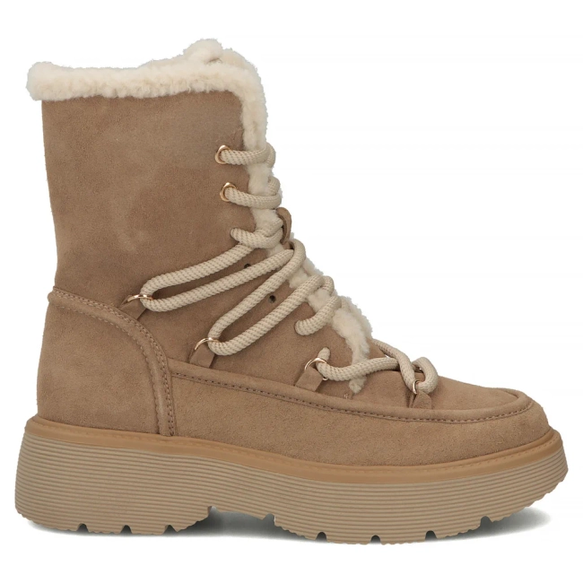 Leather ankle boots Filippo DBT8314/26 BE beige