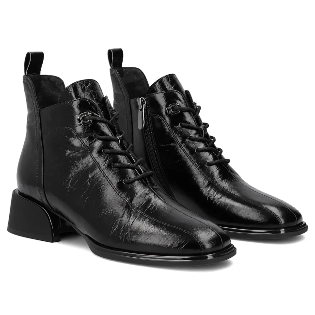 Leather ankle boots Filippo DBT8131/26 BK black