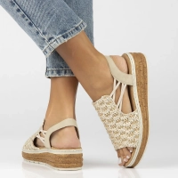 Sandals Rieker 62741-60 beige