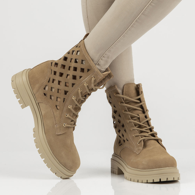 Leather filippo boots DBT3715/22 BE beige