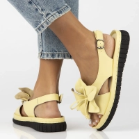 Leather sandals Filippo DS6965/25 YL yellow