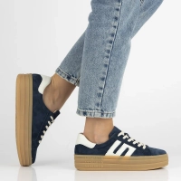 Skórzane sneakersy Filippo DP6744/25 NV granatowe