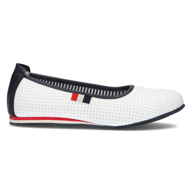 Leather ballerinas Filippo DP2171/21 WH white