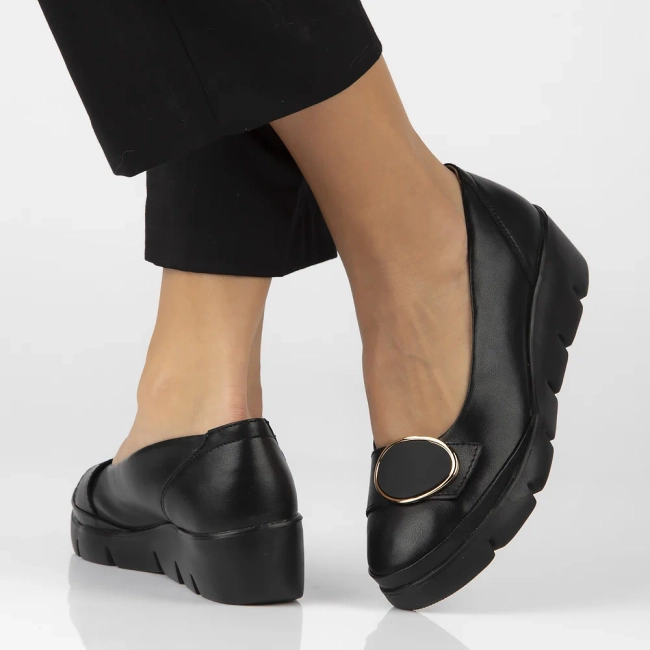 Leather shoes Filippo DP6465/24 BK black