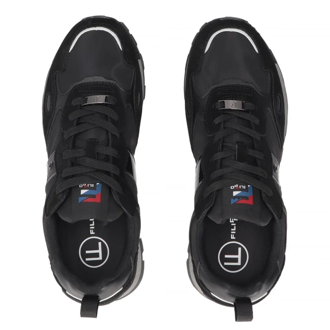 Skórzane sneakersy Filippo MSP7835/26 BK czarne