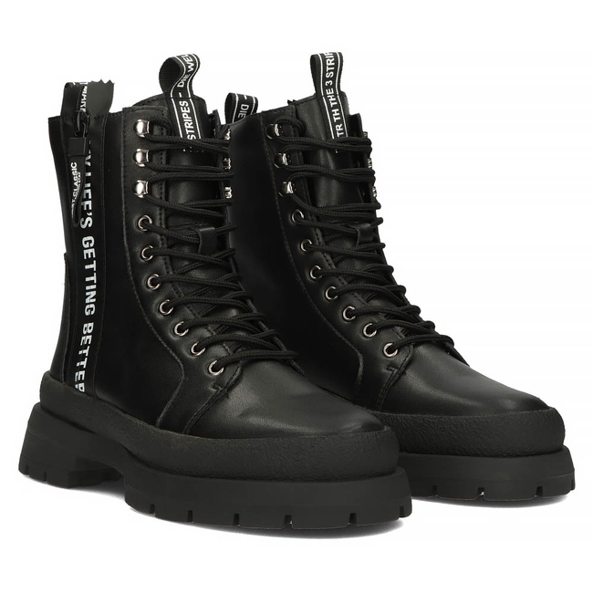 Leather boots Filippo DBT4153/22 BK black