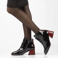 Botki na obcasie Filippo DBT3110/23 BK czarne