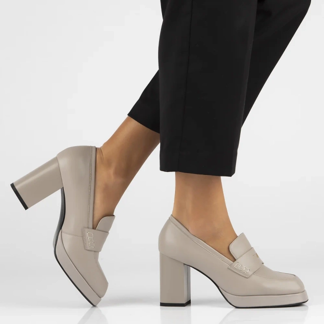 Leather shoes Filippo DP6172/24 BE beige