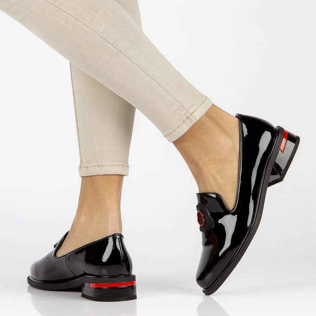 Leather shoes Filippo DP3720/22 BK black