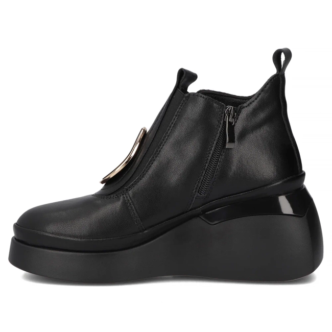 Leather ankle boots Filippo DBT7419/25 BK black