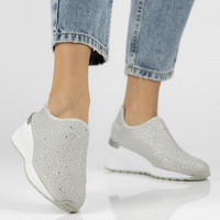 Leather sneakers Filippo DP2001/21 GR gray