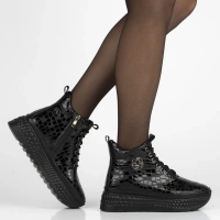 Leather ankle boots Filippo DBT7278/25 BK black