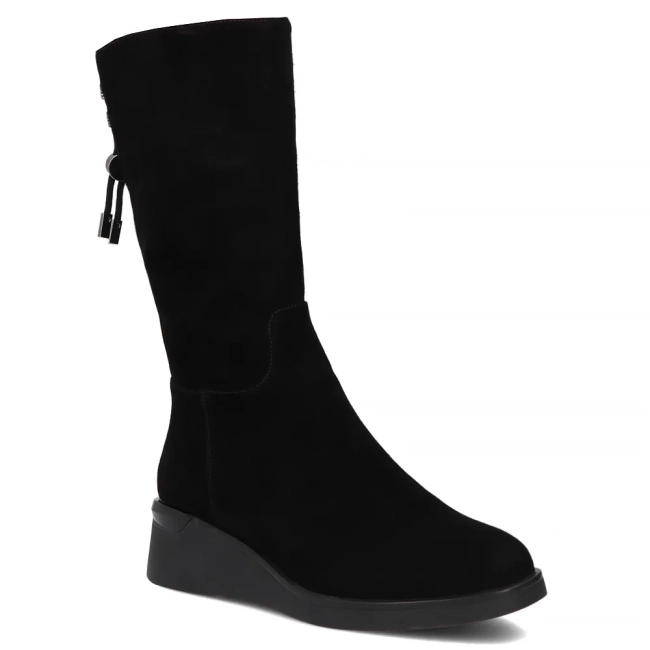 Leather boots Filippo DBT7210/25 BK black