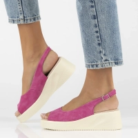 Leather sandals Filippo DS6142/24 FH pink