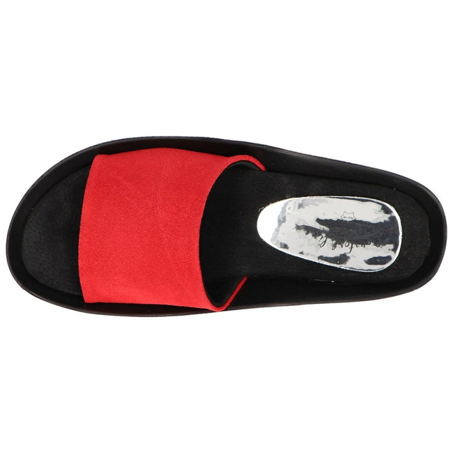 Leather flip-flops Filippo DK1220/20 RD red