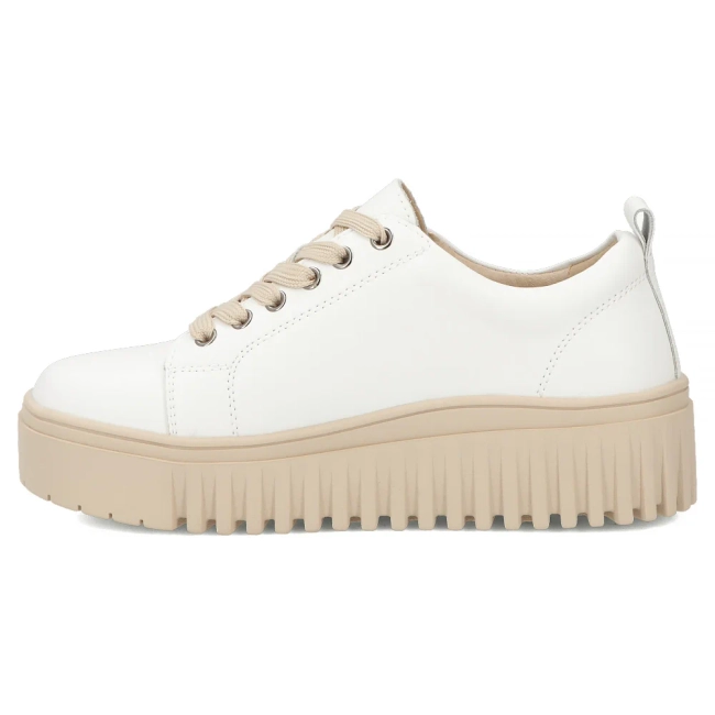 Leather sneakers Filippo DP8271/26 WH BE white