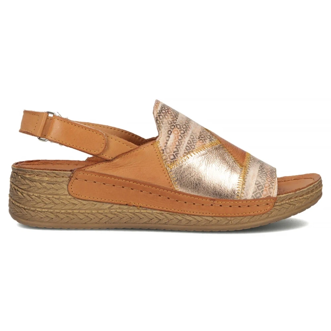 Leather sandals Maciejka L7067-29/00-1 red