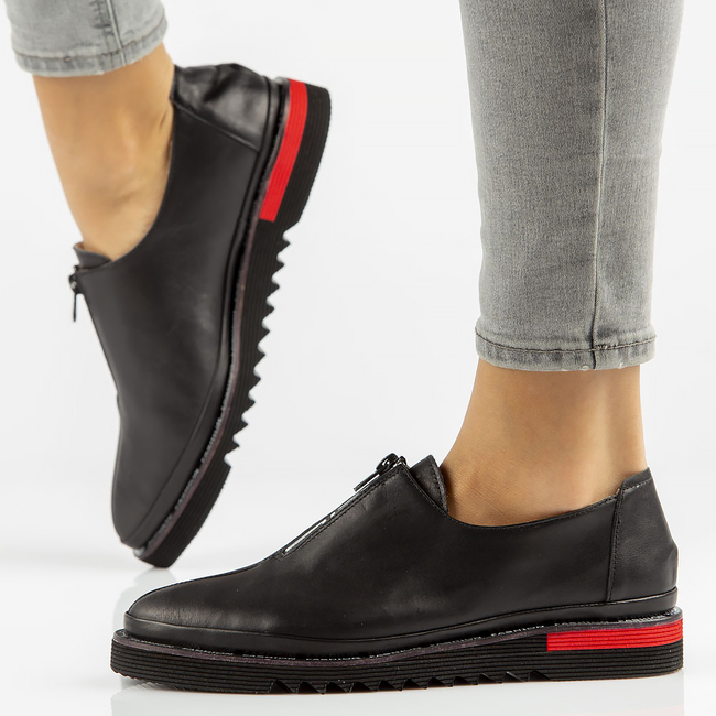 Leather shoes Filippo DP3916/22 BK black