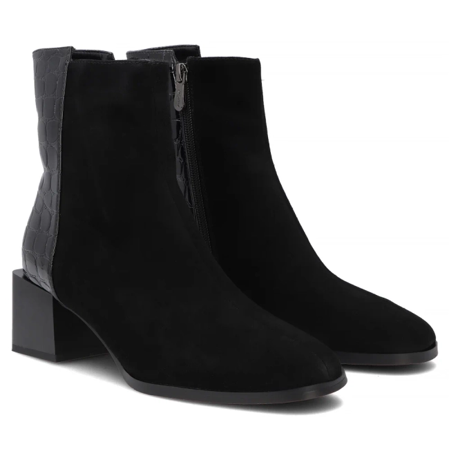 Leather ankle boots Filippo DBT8194/26 BK CR black