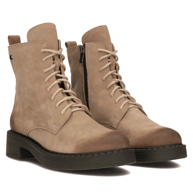 Leather ankle boots Filippo 60364 taupe