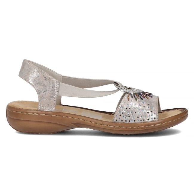 Sandals Rieker 60880-90 metalic