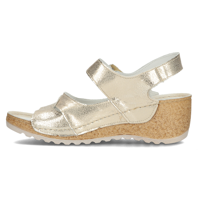 Leather sandals Filippo 50086 gold