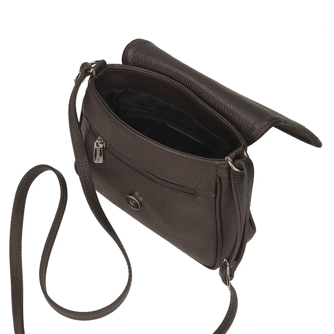 Leather handbag Toscanio F256 brown