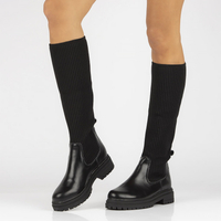 Leather boots Filippo DKZ 4158/22 BK black