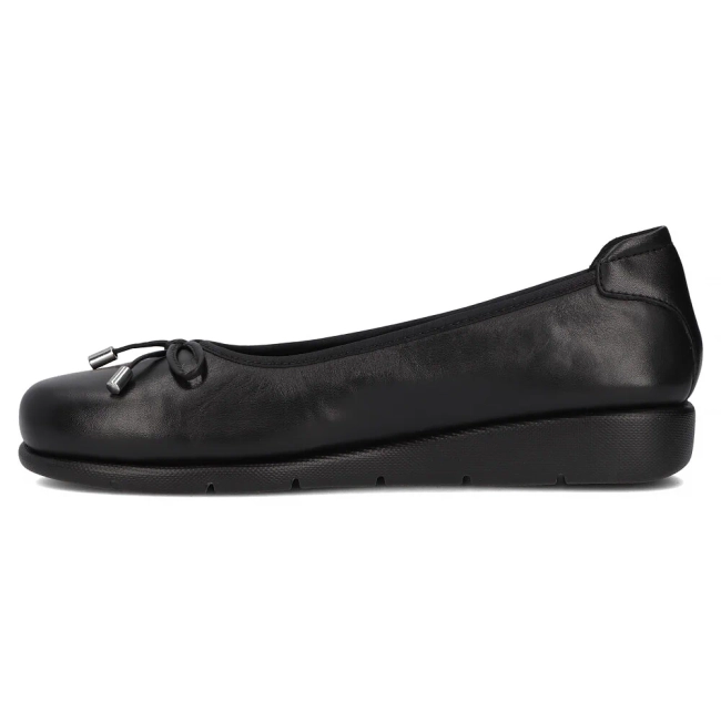 Skórzane baleriny Maciejka P6504-01/00-1 czarne