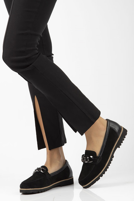 Leather shoes Filippo DP4134/22 BK black