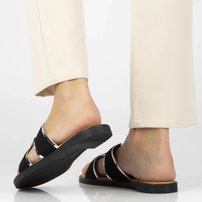 Klapki Filippo DK6921/25 BK czarne