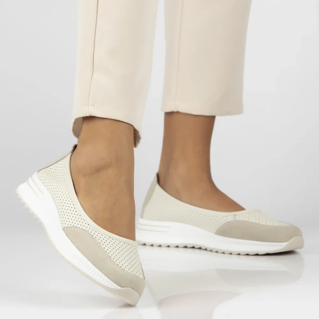 Leather shoes Filippo DP6134/25 BE beige