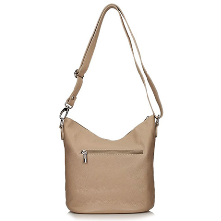 Handbag Toscanio Leather Messenger Bag 16176 beige