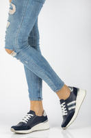 Skórzane półbuty Filippo DP1420/20 NV granatowe