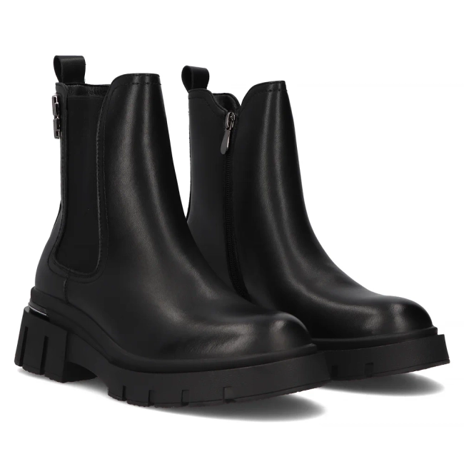 Leather ankle boots Filippo DBT6559/24 BK black