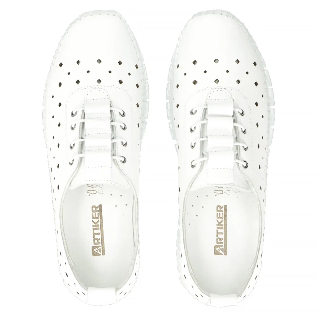 Leather shoes Artiker 54C0334 white