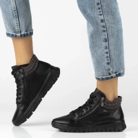 Ankle Boots Rieker leather N1305-00 Black