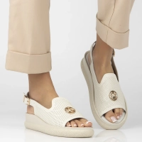 Leather sandals Filippo DS6716/25 BE beige