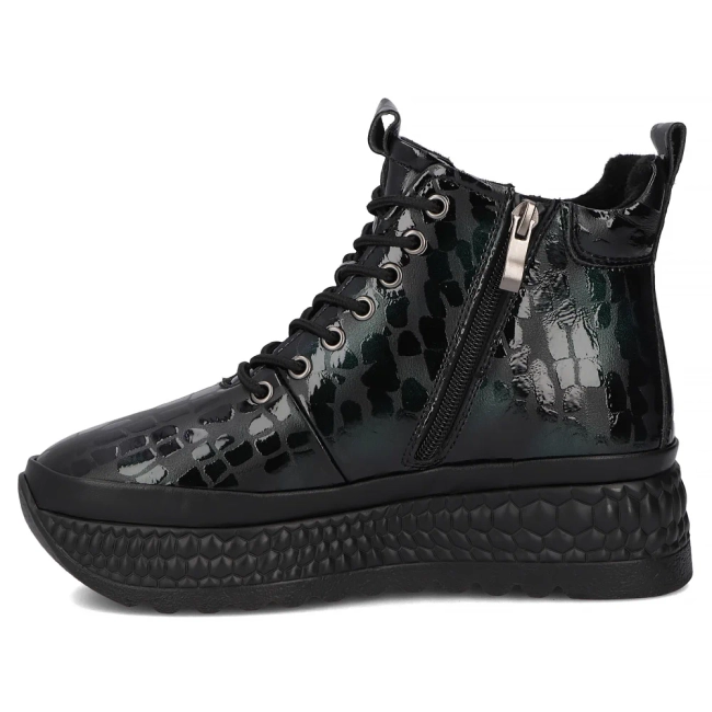 Skórzane botki na platformie Filippo DBT7278/25 GE