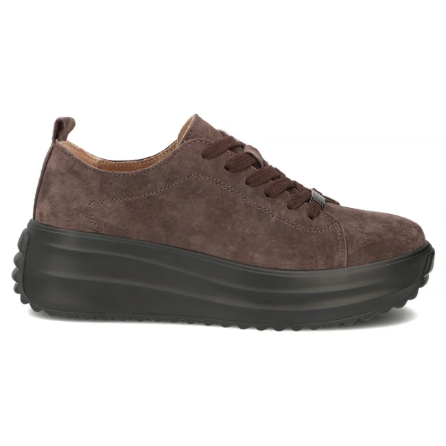 Leather sneakers Filippo DP8339/26 BR BK brown