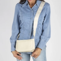 Light beige shoulderbag night petal