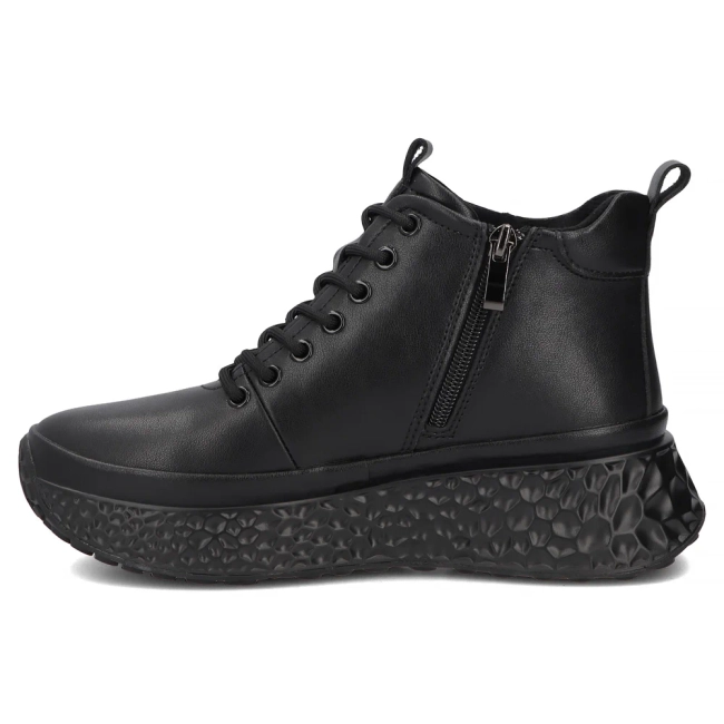 Leather platform ankle boots Filippo DBT7998/26 BK black