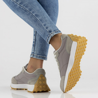 Leather Women's sneakers Filippo DP3748/22 GR grey