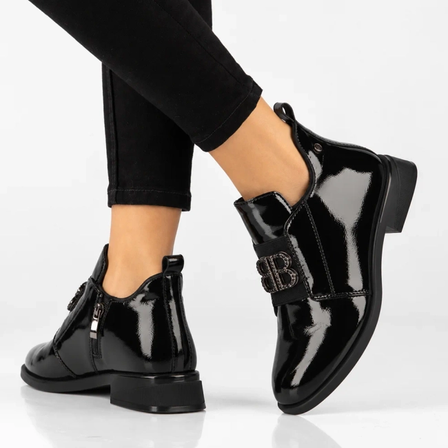 Leather ankle boots Filippo DBT4763/26 BK black