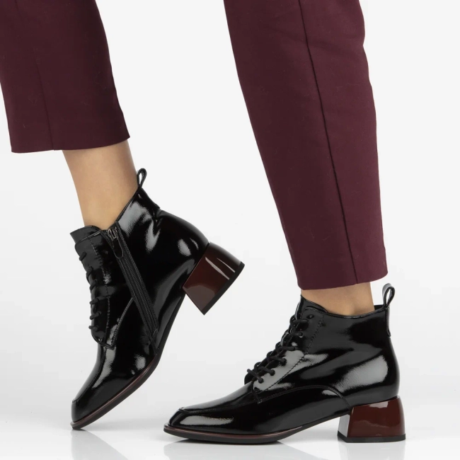 Ankle boots Filippo DBT7367/25 BK RD black