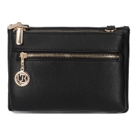 Black shoulderbag gold accent